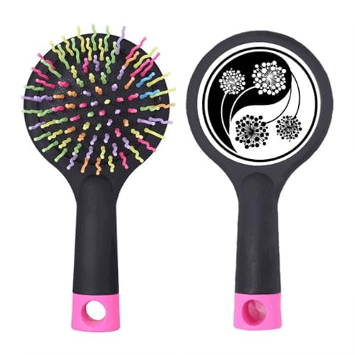 Brosse à cheveux coussin Yin-Yang Fleur pour sublimer votre rituel de coiffage