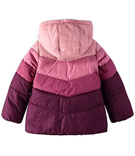 OSHKOSH B'GOSH Girls' Perfect Colorblocked Heavyweight Jacket Coat (4T, Shades of Pink)3