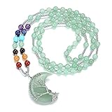 [ Material] Chakren Perlen: Rot Jaspis, Rot Aventurin, Gelb Tigerauge, Grün Aventurin, Synthesischer Türkis, Sodalit, Amethyst; Anhänger: Amethyst/ Rosenquarz/ Grün Aventurin/ Tigerauge/ Bergkristall; Perlen: Amethyst/ Rosenquarz/ Grün Aventurin/ Tigerauge/ Obsidian; Kupfer