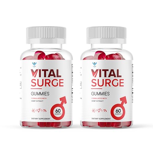 (2 Pack) Vital Surge Gummies, Vital Vita Surge Advanced Extra Strength Formula Gummy Mens Detox Vitamin Supplement - Vitalsurge Gomitas Vita-Surge All Natural Vitasurge Gummys (120 Gummies)