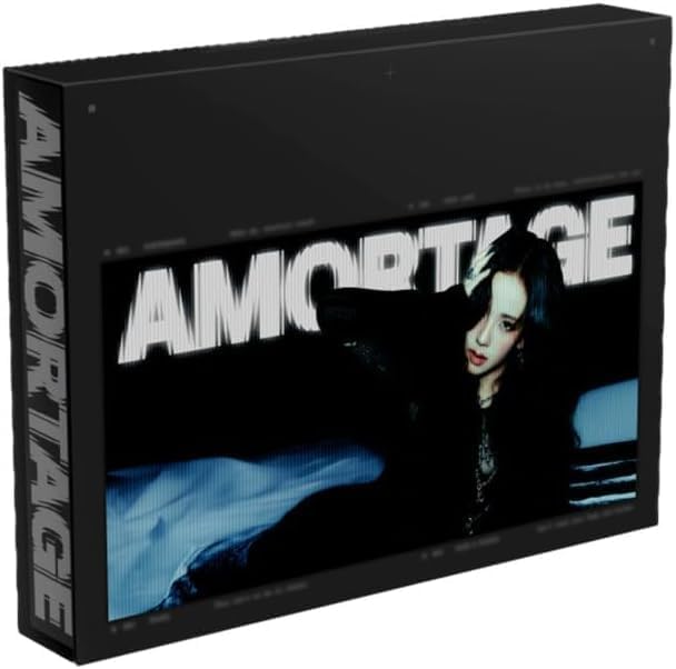 JISOO BLACKPINK AMORTAGE [ EXCLUSIVE EDITION Ver. ] 1st Mini Album (BLACK Ver.) + Extra photocards