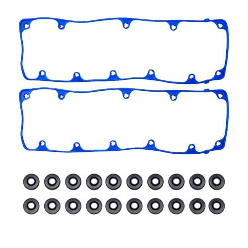Image of HiSport Engine Valve Cover Gasket Set - Compatible with Ford Crown Victoria E-150 E-150 Econoline Club Wagon E-250 Expedition Explorer F-150 Heritage Mustang 4.6L 2002-2012 - Replace VS50564R