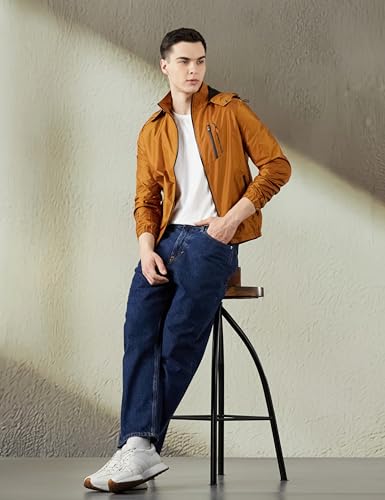 Image of Qube By Fort Collins Men's Polyester Standard Length Regular Fit Lightweight Winter Jacket - Sporty, Stylish & Warm Outerwear for Cold Weather