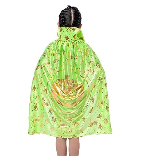 Boys/Girls' Cloak Pumpkin Print One Size Hooded Cloak Party Halloween Performance2