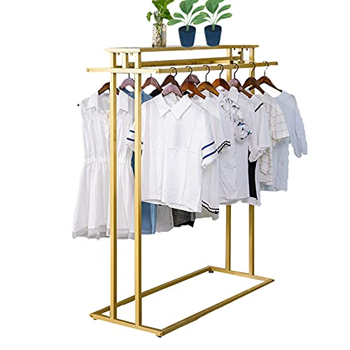 Verstellbare Doppelstange Metall Kleidung R Du Display Ständer für Einzelhandel & Bekleidungsgeschäfte Perfekt für Fash Boutiquen & Kleidungsregale Soluts