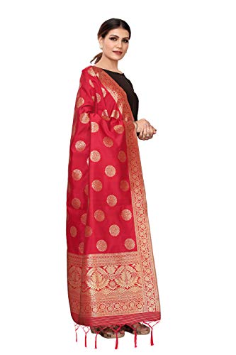 Image of Jaanvi fashion Women's Banarasi Silk Woven Dupatta(Zari Work)