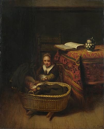 Poster Nicolaes Maes pour créer une ambiance sereine dans la chambre ou le salon