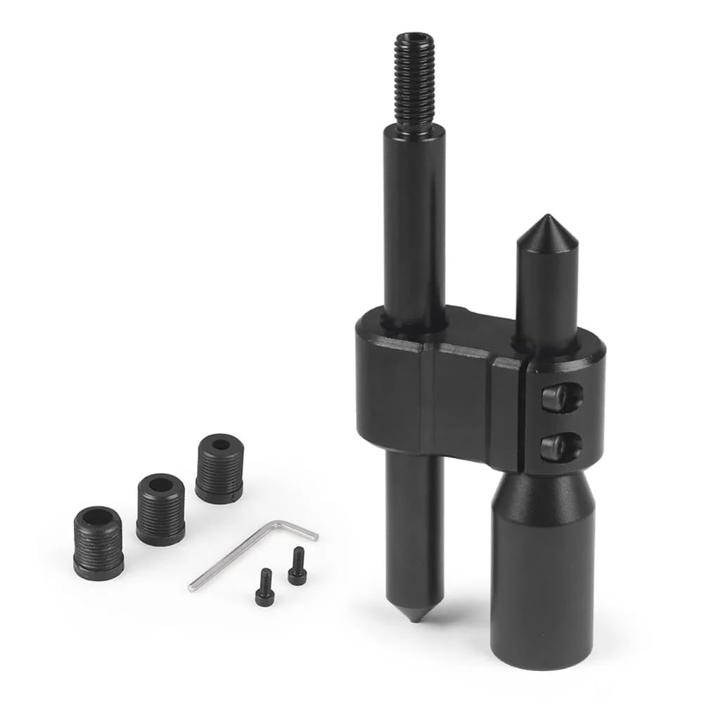 M10x1.5 Aluminum Car H Type Shift Knob Extension Adjustable Extender Gear Shifter with Three Adapters Replacement Parts Accessories