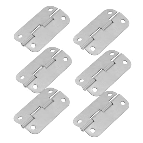 Mikinona 6 piezas Bisagras para Enfriadores Acero Inoxidable Repuesto Duradero para Neveras y Congeladores Rectangulares Cierre Seguro
