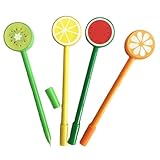 Kugelschreiber in Fruchtform, Cartoon, Kawaii, Schreibkugelschreiber, Set für Schule, Weihnachten (5)