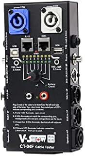 V-Show Cable Tester - Line Finder Cables Checker 8-Way Switch Wire Tracker -Support Cables, USB, RJ45, XLR,