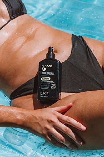 Image of b.tan Self Tan | Erase Tan Repeat - Best 2-in-1 Self Tanner Eraser & Exfoliator Scrub, Express, for Dark Spray Tans, Mousse, Gradual Lotion, Sunless Tanning Eraser, 8 Fl Oz
