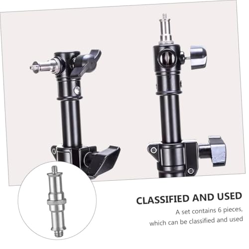 Tornillo trípode cámara Kisangel compacto de 3 piezas para soporte de flash estable sin holguras 3