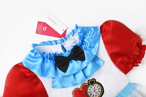 Disfraz completo de conejo blanco para niñas miniatura 3