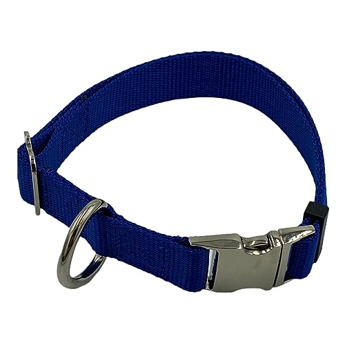 Adjustable Dog Collar Heavy Duty Handmade USA Metal Buckle (21