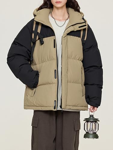 hathne Men's Winter Puffer Jacket Thicken Winter Warm Padded Coat Outerwear with Hood4