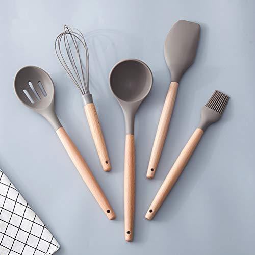 Tofficu Silicone Wire Whisks Ballon Whisk Blender Hand Egg Mixer Wire Egg Beater Tool With Beechwood Handle #TOP3
