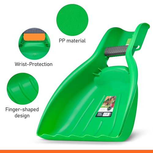 Superio Juego 2 Piezas Recogedor de Hojas Plástico Verde miniatura 3