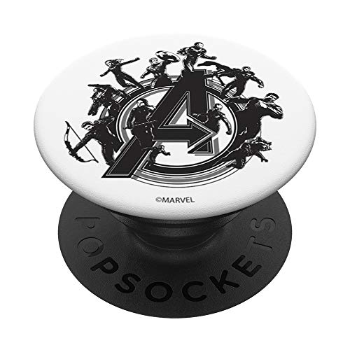 Marvel Avengers Endgame Hero Logo Wrap Around PopSockets PopGrip: Swappable Grip for Phones & Tablets