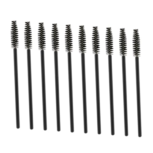 HAPINARY 100pcs Disposable Mascara Wands Eyelash Makeup Brushes Dense Nylon Bristles for Professional Use