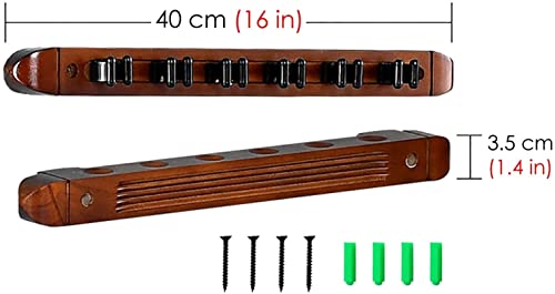 Support pour queues de billard finition acajou en bois noble - 3