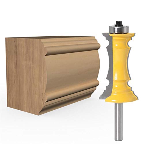 Zkenyao-Router Bit 8mm 38mm 64mm Shank Miter Frame Molding Bit Line Door Knife Tenon Cutter for Woodworking Tools, 1pc, Use Safety Reliable (Cutting Edge Length : 8X64mm)