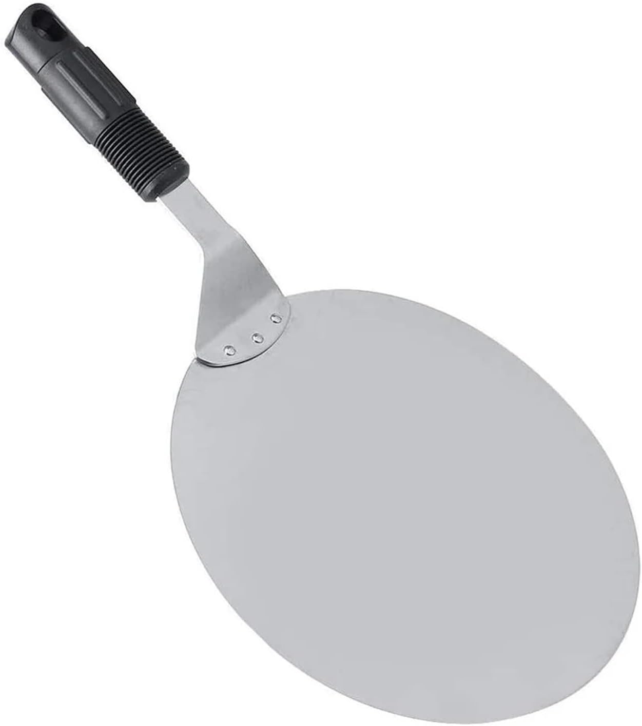 Stainless Steel Pizza Peel, Metal Paddle With Plastic Handle Turning Spatula Holder Baking Tool Cake Lifter For