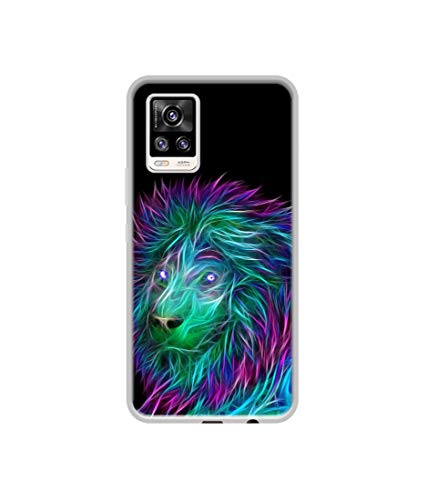 Image of 3D Lion Design Printed Silicon Soft TPU Back Case Cover for Vivo V20