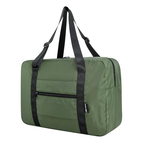 Small Duffle Bag with Trolley Sleeve - Army Green