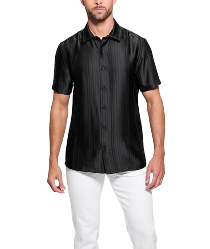 Chemise à manches courtes Liam Stripe homme vêtement écoresponsable Guess Eco