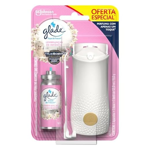 glade Desodorizador Glade Toque De Frescor Aparelho + Refil Lembranças De Infância 12Ml