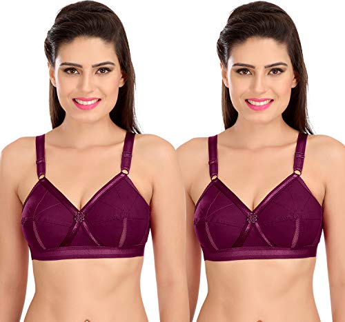 Image of SONA Perfecto Plus Size Cotton Bra for Woman Full Coverage Pack of 1