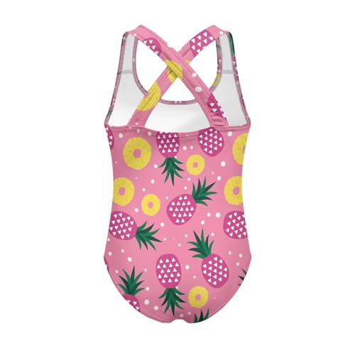 Image of JEOCODY Swimsuit for Girls One Piece Bathing Suit for Teens Crossback Hawaiian Beach Swimwear