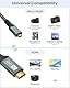 BRV Explorer Micro HDMI auf HDMI Kabel 2M, 4K@60Hz Micro HDMI 2.0 Kabel, 3D HDR Dolby HDMI auf Micro HDM-I Kompatibel mit Raspberry Pi 5/4, GoPro Hero 9/8/7/6, Kamera, TV, Monitor, Laptops, usw
