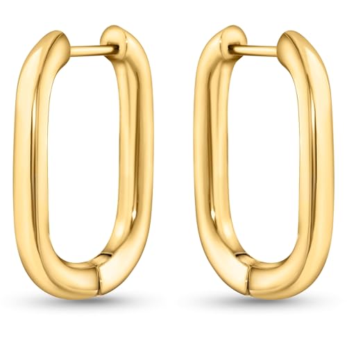 Opiniones y reviews de Aretes de Moda para Mujer al mejor precio. 44 Aretes Mujer, Arete de Oro 14K para Mujeres, Aretes Colgantes Elegantes Joyeria para Mujer, Pendientes de Doradas Acero Inoxidable, Arracadas Aro de Oro Forma Cuadrada Regalos para...