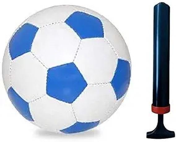 Owlix Football Blue and White with Air Pump and Pin Football - Size: 5 (Standard, Pack of 1, Multicolor)-image-3