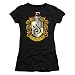 Popfunk Harry Potter Hufflepuff Logo Juniors T Shirt & Exclusive Stickers (Large)