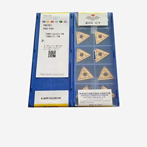 10P TNMG160404-PM YBC251 CNC herramienta de torno, inserto de carburo indexable para acero