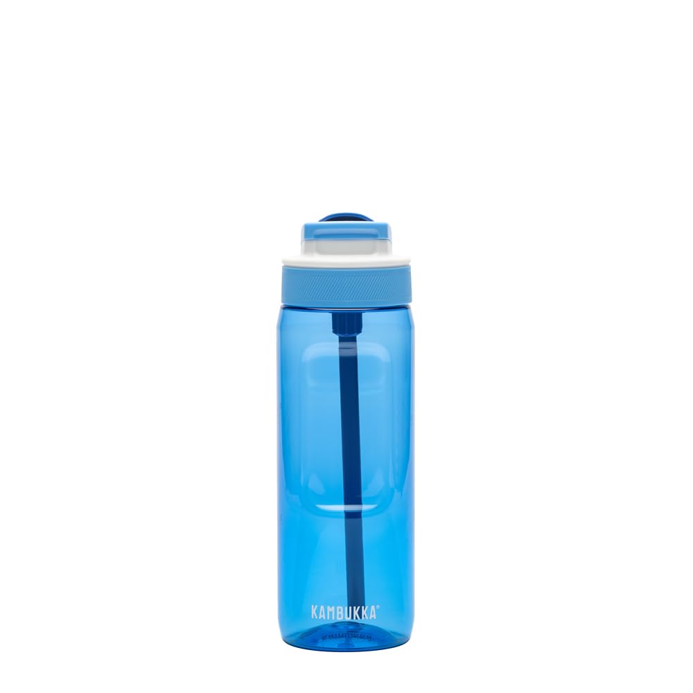 Kambukka Butelka do picia ze słomką – model "Lagoon" 750/1000 ml – wodoszczelna, odporna na plamy i zapachy, trwała i odporna na uderzenia, nadaje się do mycia w zmywarce, ze słomką