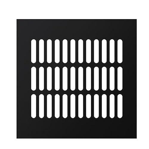 Grille d'aération meuble chaussure aluminium contre mauvaises odeurs mat 200 x 400 mm