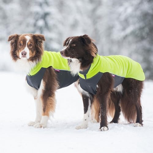Pomppa Jumppa Fleecejacke für Hunde, 34 cm, Graphit