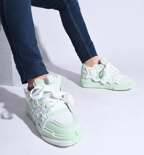 Image of The White Pole Trandy Casual Classy Comfortable Funky Sneakers Shoes for Men's and Boy's