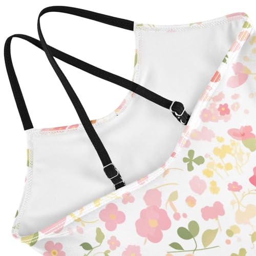 KLL Organic Garden Safari Strawberry Toddler Girls 1-Piece Swim Suit Beach Swimwear Adjustable Strap UPF 50+4