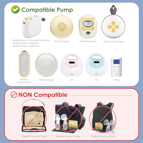 Image of Maymom Connector Valve Compatible with Medela Pump in Style MaxFlow, Freestyle Flex, Swing Maxi, Sonata, Freestyle Breastpumps Not Original Medela Pump Parts Replace PersonalFit Flex Connector