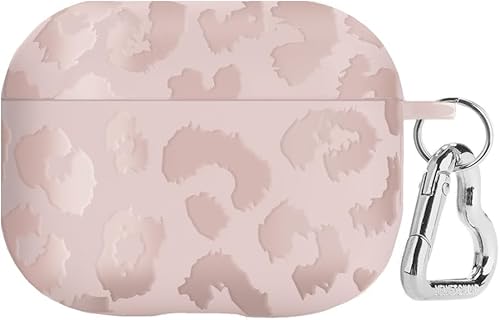 Velvet Caviar AirPods Pro Funda con llavero - Fundas protectoras rígidas compatibles con Apple Airpod Pro (leopardo nude)