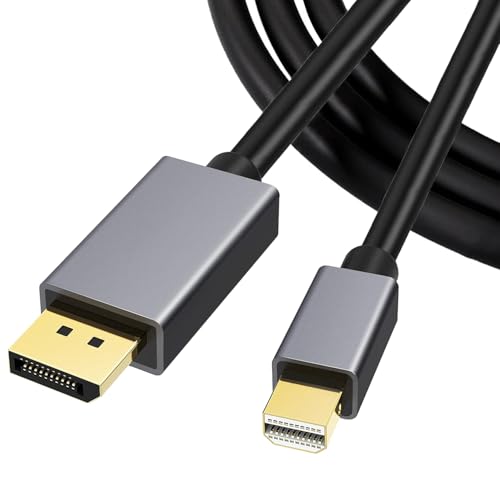 8K Mini DisplayPort to DisplayPort 1.4 Cable, Bidirectional Mini DP (Thunderbolt 2 Compatible) to DP Cable, 8K@60Hz, 4K@144Hz, 32.4Gbps, HDR, Suitable for Gaming Laptops, MacBook, Monitor, 6.6FT