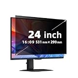 【Compatibilité】Adapté aux écrans de 24 pouces, au ratio 16:9, largeur: 509mm, hauteur: 299mm. Veuillez vérifier les mesures de largeur et de hauteur de l'écran de votre ordinateur avant de commander. Notre filtre de confidentialité est conçu pour être compatible avec HP, Dell, Acer, Lenovo, ThinkPad, Samsung, ASUS Sony et d'autres marques de moniteurs.