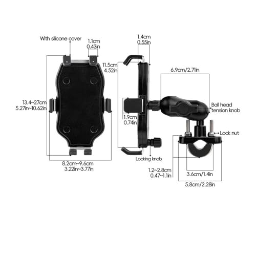 Soporte transversal de botella y barra equilibrio de motocicleta NMAX155 Type 4 2