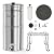 Culligan MaxClear 3 Gallon Gravity Water Filter System, Polished Stainless-Steel Countertop Water Filter NSF/ANSI Certified to Reduce Microplastics, Lead & Total PFAS, with 2 Ceramic Filters