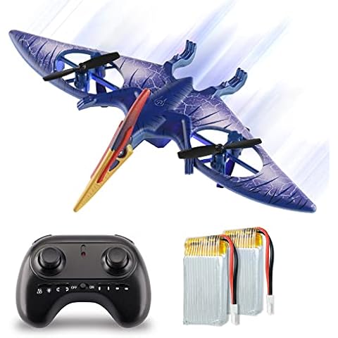 Pterosaur Dinosaur Toys Drone for Kids - Indoor Quadcopter with Altitude Hold, Headless Mode, LED Light One Key Start Speed Adjustment, for 8 9 10 11 12 Year Old Boys&Girls, Birthday, Christmas Gifts Cover